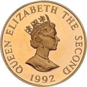 2 Pounds - Elizabeth II 40th Anniversary of Queen's Reign; Gold Proof Issue obverse image
