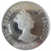 2 Pounds - Elizabeth II Coronation Jubilee; Silver Piedfort obverse image
