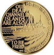 2 Pounds - Elizabeth II Islander's Return; Gold Proof Issue, United Kingdom, 1995 reverse image