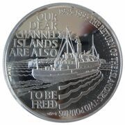 2 Pounds - Elizabeth II Islander's Return; Silver Piedfort, United Kingdom, 1995 reverse image