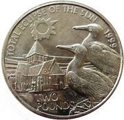 2 Pounds - Elizabeth II Total Eclipse of the Sun, United Kingdom, 1999 reverse image