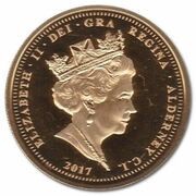 2 Sovereigns - Elizabeth II Platinum Wedding; Gold Proof obverse image