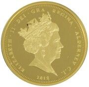 2 Pounds - Elizabeth II 65th Ann. Coronation; Gold Proof obverse image
