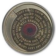 2 Pounds - Elizabeth II 2020 Remembrance Day; Gold Proof reverse image
