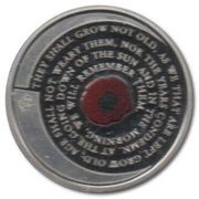 2 Pounds - Elizabeth II 2020 Remembrance Day; Silver Proof, United Kingdom, 2020 reverse image
