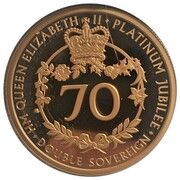 2 Sovereigns - Elizabeth II Platinum Jubilee, United Kingdom, 2022 reverse image