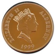 5 Pounds - Elizabeth II Sir Winston Churchill; Gold obverse image