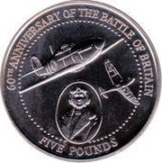 5 Pounds - Elizabeth II Battle of Britain reverse image