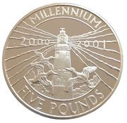 5 Pounds - Elizabeth II Millennium, United Kingdom, 2000 reverse image