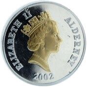 5 Pounds - Elizabeth II Golden Jubilee; Silver Proof obverse image