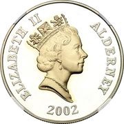 5 Pounds - Elizabeth II Golden Jubilee; Silver Proof obverse image