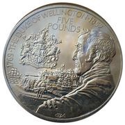 5 Pounds - Elizabeth II Duke of Wellington, United Kingdom, 2002 reverse image