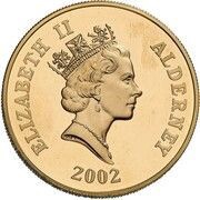 5 Pounds - Elizabeth II Golden Jubilee; Gold Proof Piedfort obverse image