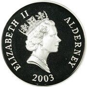 5 Pounds - Elizabeth II Last Flight of the Concorde; Silver Proof Issue obverse image