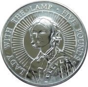 5 Pounds - Elizabeth II Florence Nightingale, United Kingdom, 2004 reverse image