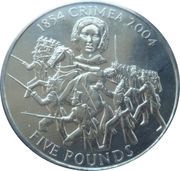 5 Pounds - Elizabeth II Crimean War, United Kingdom, 2004 reverse image