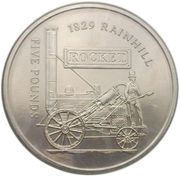 5 Pounds - Elizabeth II The Rocket, United Kingdom, 2004 reverse image