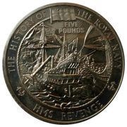 5 Pounds - Elizabeth II H.M.S Revenge, United Kingdom, 2004-2005 reverse image