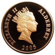 5 Pounds - Elizabeth II Sir Winston Churchill; Gold Proof obverse image