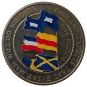 5 Pounds - Elizabeth II Battle of Trafalgar, United Kingdom, 2005 reverse image