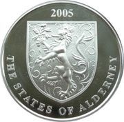 5 Pounds - Elizabeth II John Woodward; Silver Proof obverse image