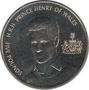 5 Pounds - Elizabeth II Prince Henry, United Kingdom, 2005 reverse image