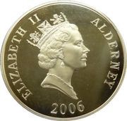 5 Pounds - Elizabeth II The Rocket; Silver Proof Gold Plated obverse image