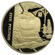 5 Pounds - Elizabeth II Royal Scot; Silver Proof Gold plated, United Kingdom, 2006 reverse image