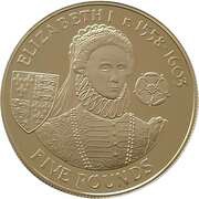 5 Pounds - Elizabeth II Elizabeth I, United Kingdom, 2007 reverse image