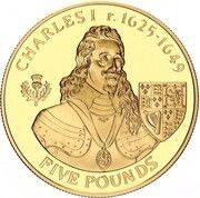 5 Pounds - Elizabeth II Charles I, United Kingdom, 2007 reverse image