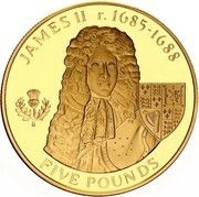 5 Pounds - Elizabeth II James II, United Kingdom, 2007 reverse image