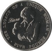 5 Pounds - Elizabeth II Princess Diana, United Kingdom, 2007 reverse image