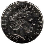 5 Pounds - Elizabeth II 60th Wedding Anniversary - Wedding Portrait obverse image