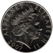 5 Pounds - Elizabeth II 60th Wedding Anniversary; Carriage obverse image