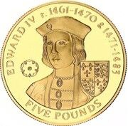 5 Pounds - Elizabeth II Edward IV, United Kingdom, 2007 reverse image