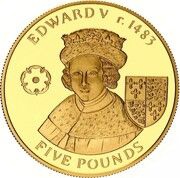 5 Pounds - Elizabeth II Edward V reverse image