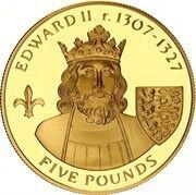 5 Pounds - Elizabeth II Edward II reverse image