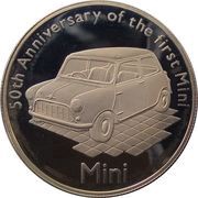 5 Pounds - Elizabeth II Mini; Silver Proof, United Kingdom, 2009 reverse image