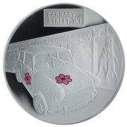 5 Pounds - Elizabeth II Mini; Flowers, United Kingdom, 2009 reverse image