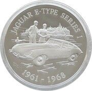 5 Pounds - Elizabeth II Jaguar E-Type, United Kingdom, 2009 reverse image
