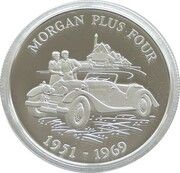 5 Pounds - Elizabeth II Morgan Plus Four, United Kingdom, 2009 reverse image