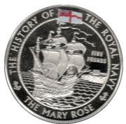 5 Pounds - Elizabeth II The Mary Rose; 4th Portrait, United Kingdom, 2009 reverse image