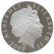 5 Pounds - Elizabeth II H.M.S. Revenge; 4th Portrait Silver Proof obverse image