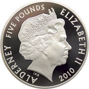 5 Pounds - Elizabeth II Engagement of Prince William and Catherine Middleton; Silver Proof obverse image