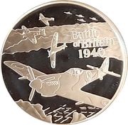 5 Pounds - Elizabeth II Battle of Britain, 1940; Silver Proof Issue, United Kingdom, 2010 reverse image