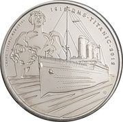 5 Pounds - Elizabeth II Titanic, United Kingdom, 2012 reverse image