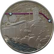 5 Pounds - Elizabeth II Metropolitan Line, United Kingdom, 2013 reverse image
