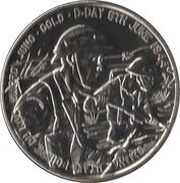 5 Pounds - Elizabeth II D-Day, United Kingdom, 2014 reverse image
