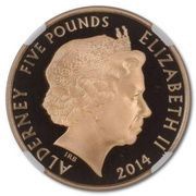 5 Pounds - Elizabeth II D-Day; Gold Proof obverse image