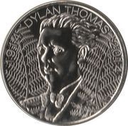 5 Pounds - Elizabeth II Dylan Thomas, United Kingdom, 2014 reverse image